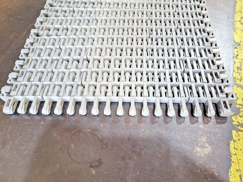 Habasit KVP IS620 Plastic Modular Conveyor Belt 19" wide x 10' Gray PP HDT - Picture 2 of 4