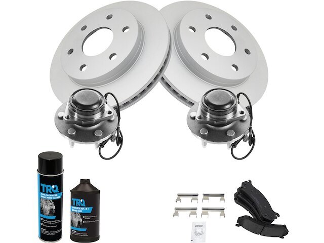 Front Brake Pad and Rotor and Wheel Hub Kit fits Sierra 1500 Classic 2007 61FBZM