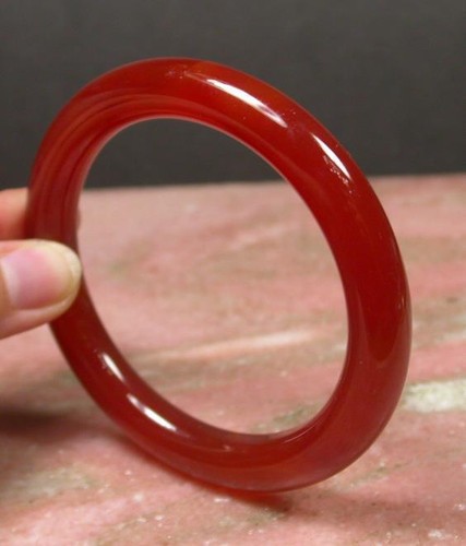 Bracciale CINESE GIADA rossa cerchio tondo 56-65 mm - Foto 1 di 6