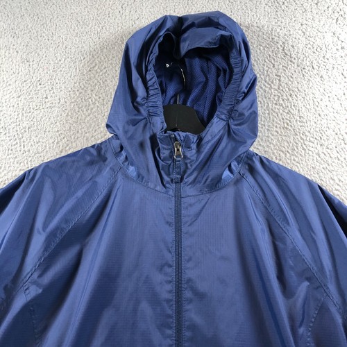 LL Bean Jacket Womens XL Blue Rain Ripstop Waterproof Hooded Trail Lightweight - Picture 2 of 15