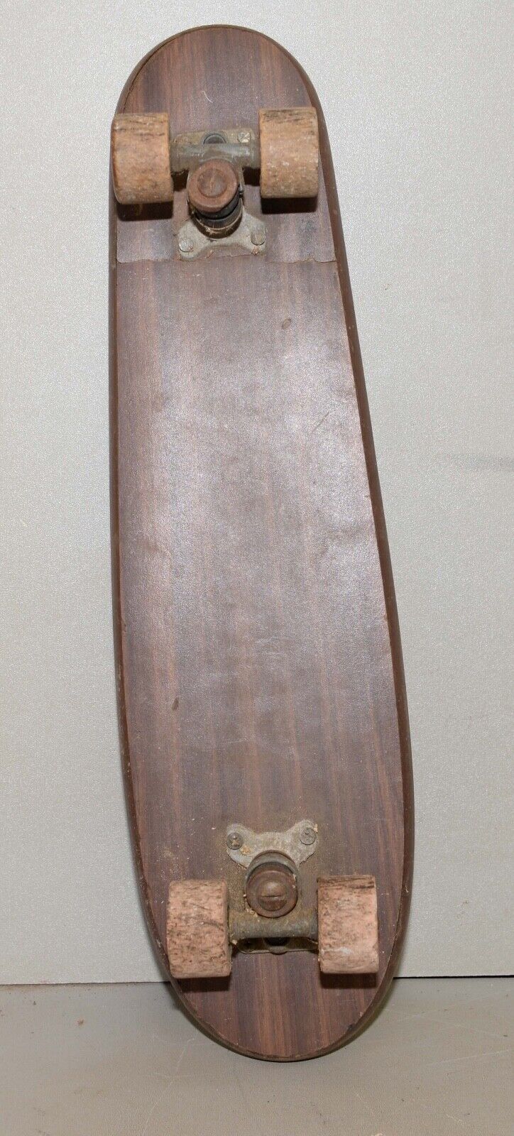 Early skateboard Super Surfer formica & wood vintage wheels & trucks collectible