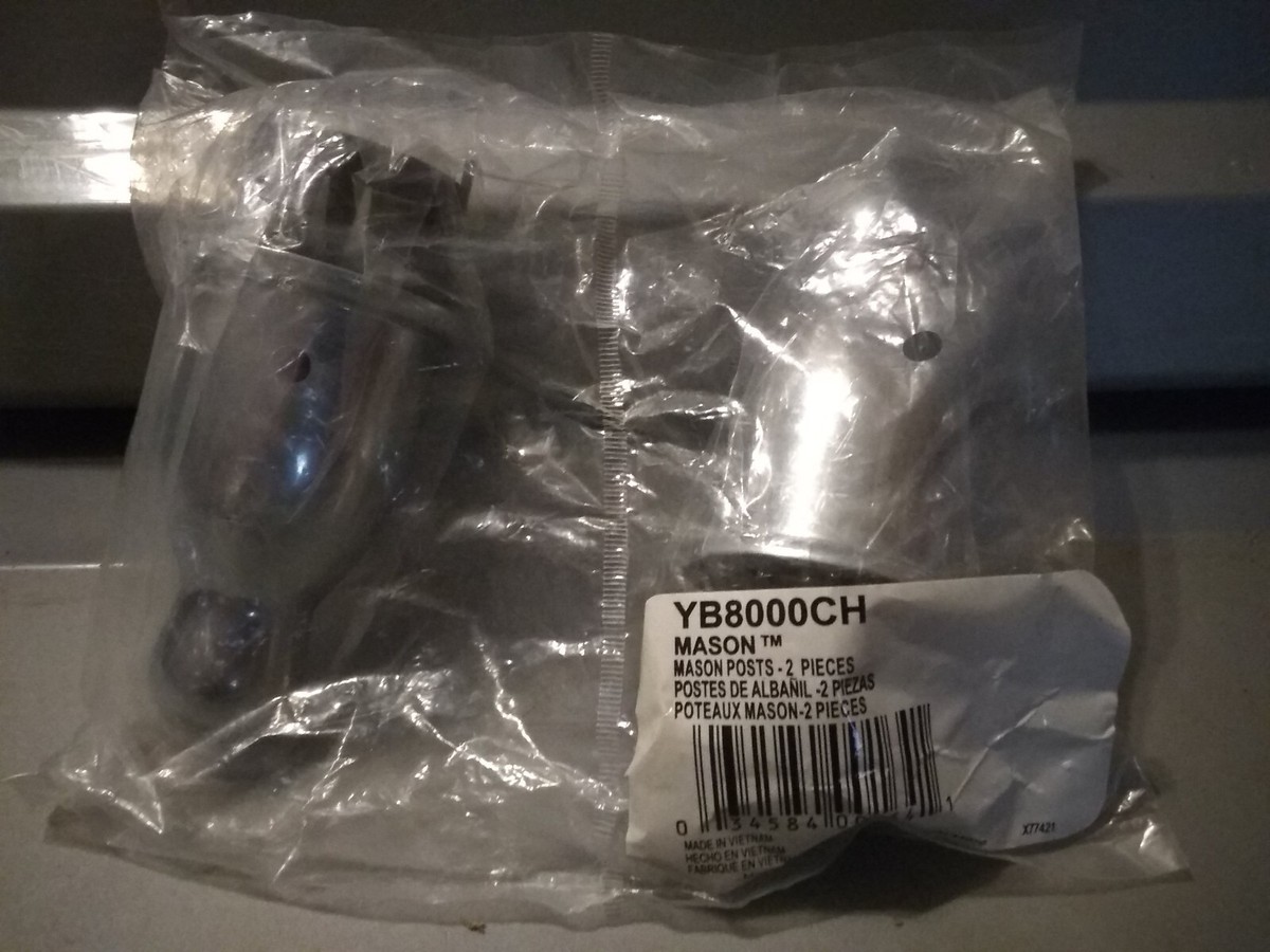 Moen MASON Mounting Posts Towel Bar/Toilet Paper Holder CHROME