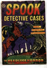 SPOOK DETECTIVE CASES #22--1953--L.B. COLE cover--Pre-code horror--First issue