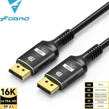 4K Display Port DP to DP Cable 60Hz 2160P 25.92Gbps HDR Audio Video Adapter PC