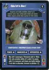Star Wars CCG Enhanced Cloud City Boba Fett In Slave 1