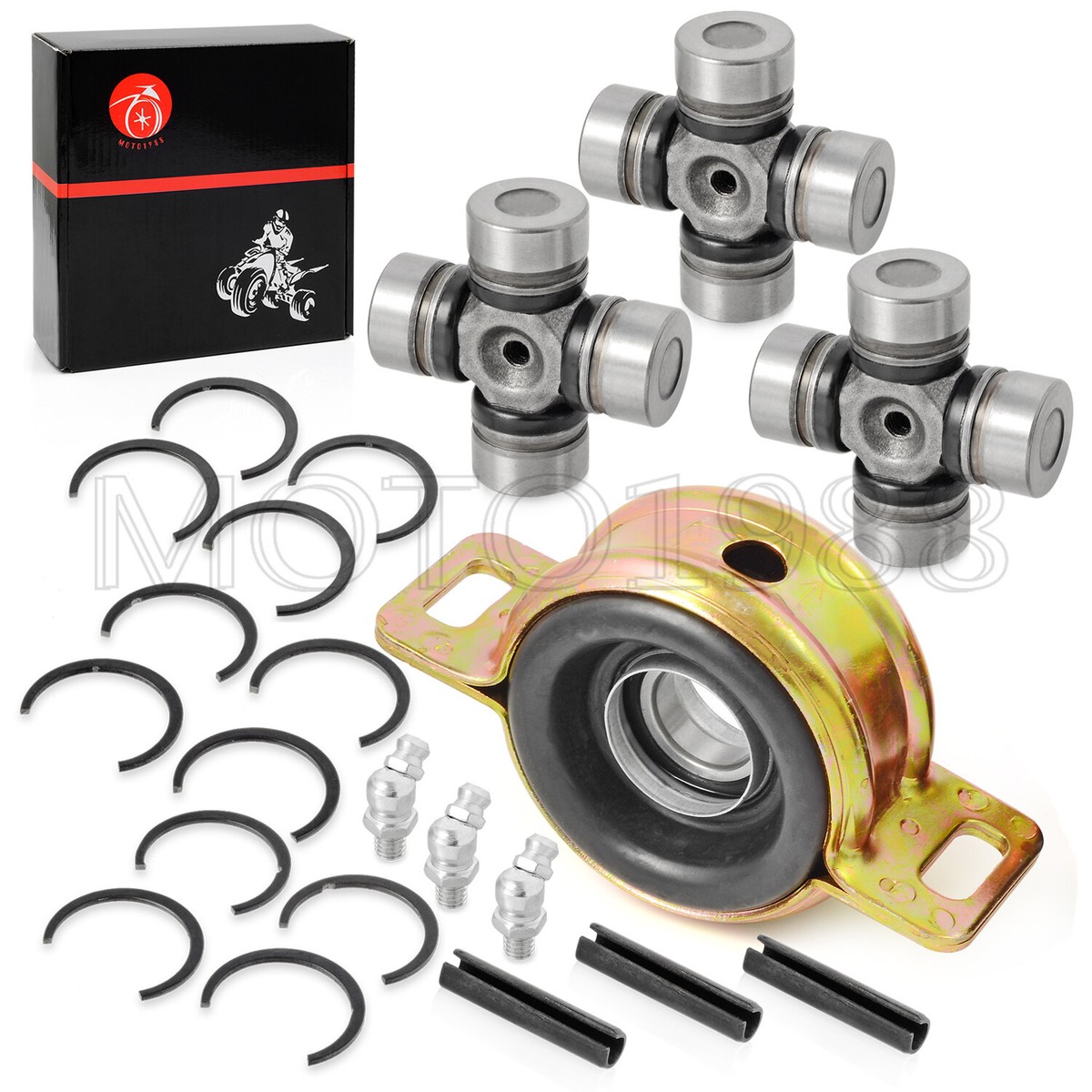 Front Rear Prop Shaft Bearing Carrier & U-joint For Polaris RZR S 4 900  1000 XP | eBay