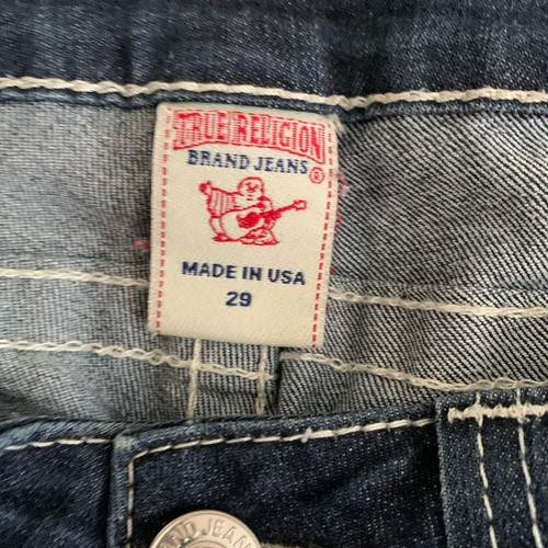Jeans donna True Religion dritto taglia 29 blu cuciture interne 32 - Foto 9 di 11