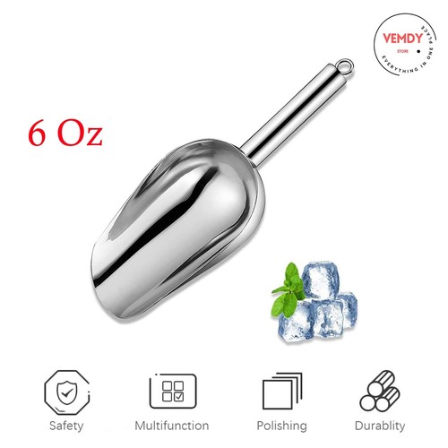 Eisportionierer Edelstahl Lebensmittelschaufel Metall Schwerlast Eisschaufel für Küche - Bild 1 von 6