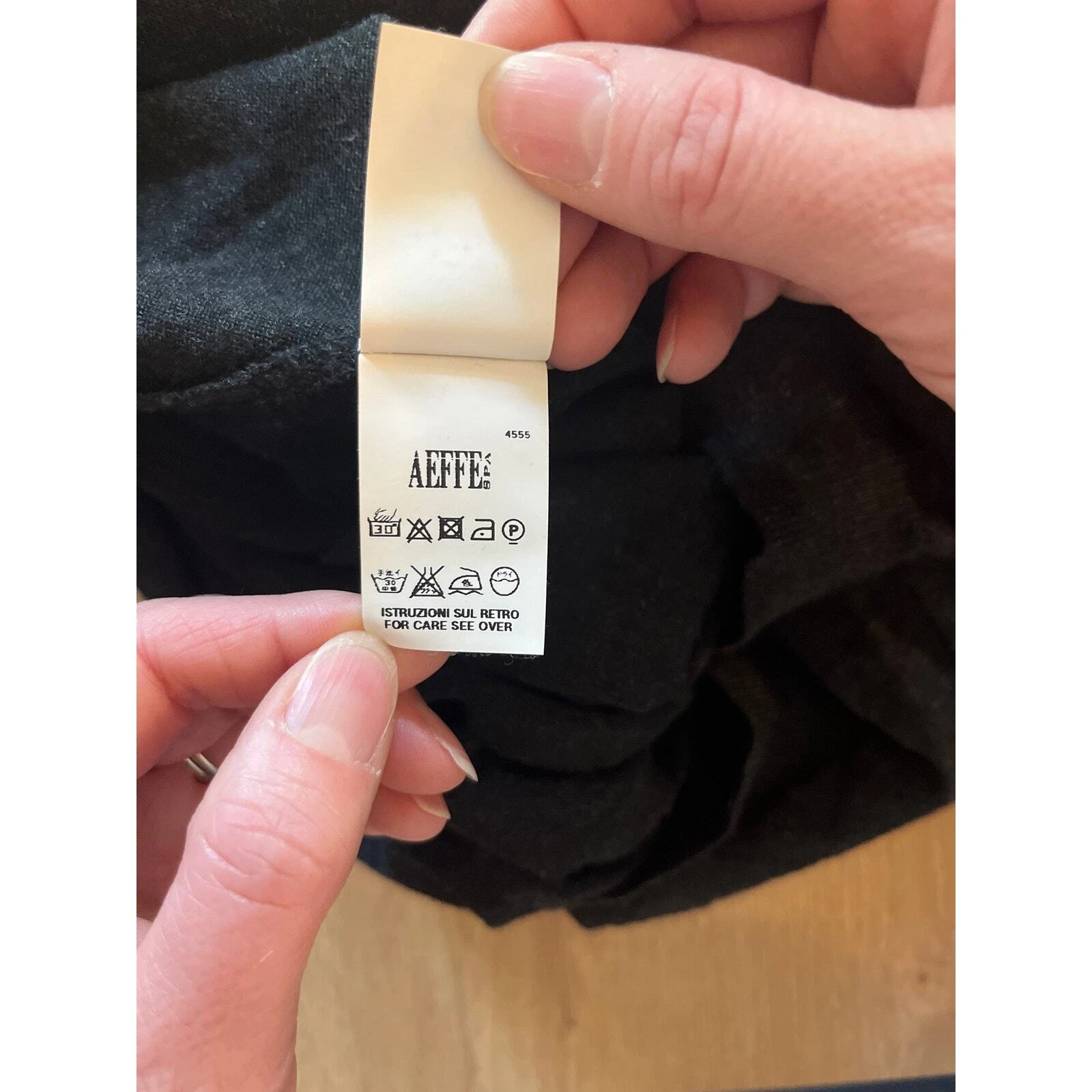 Abito maglione Moschino lana vergine finto avvolgente taglia 8 grigio maniche lunghe imperfetto