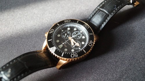 Seiko SSC618 ProspeX Air Diver`s Solar Chronograph Quarz Uhr Roségold Datum - Bild 12 von 19