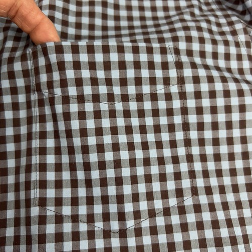 Untuckit Shirt Slim Fit Wrinkle Free Mens Large 100% Cotton Check Hipster Office - Picture 12 of 13
