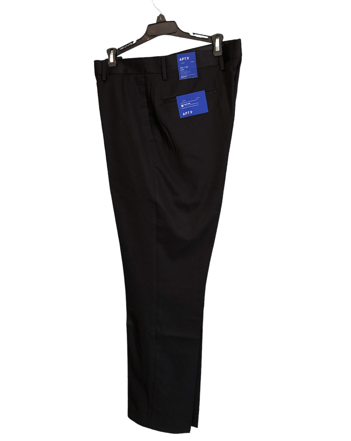 Apt.9 Men's Slim Fit Straight Black Dress Pants Size 34X32 eBay