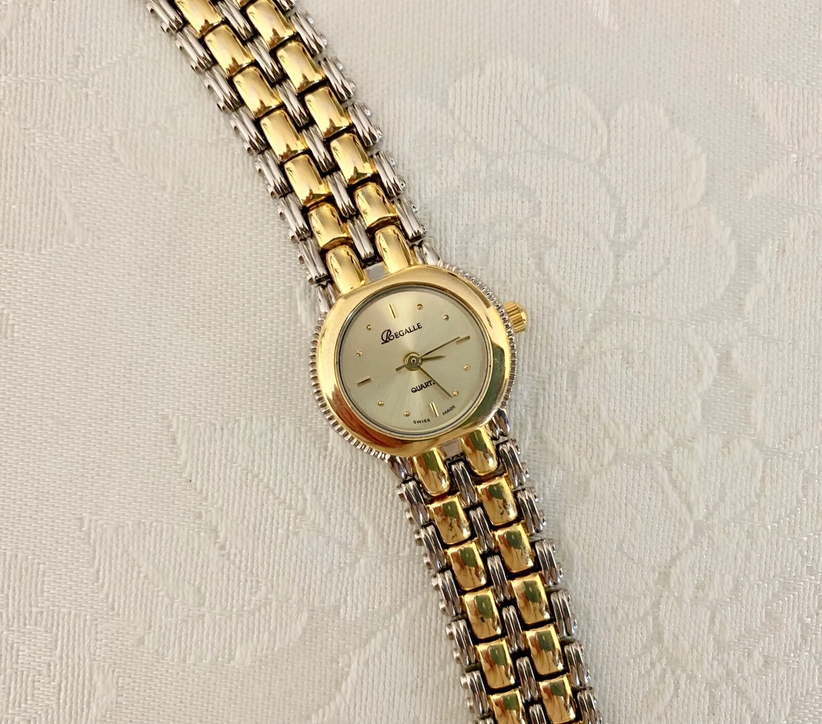 Begalle Watch Swiss Made Gold Silver Bracelet Band Quartz Brand