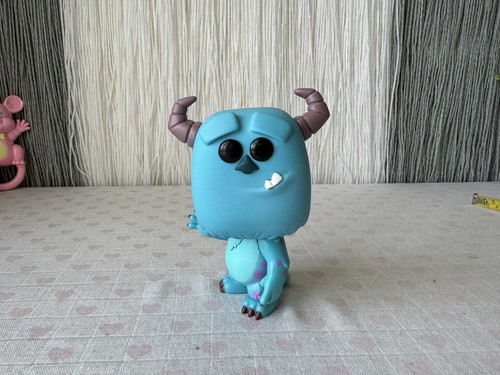 Monsters Disney Pixar Sulley Flocked Figure Pop Vinyl 2018 Waving Toy Used - Picture 14 of 15