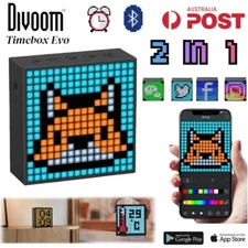 Divoom Wireless Speaker Bluetooth Pixel Art Display Portable Clock App Control