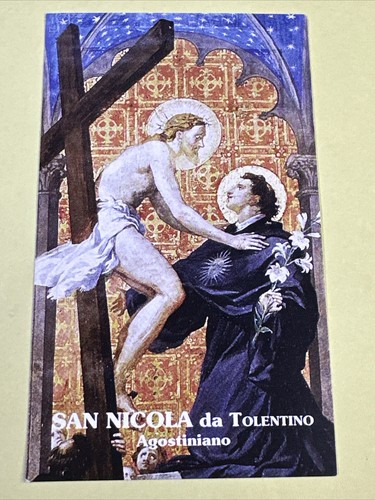 SAN NICOLA DA TOLENTINO PREGHIERA - Santino - Holy Card - immagine sacra