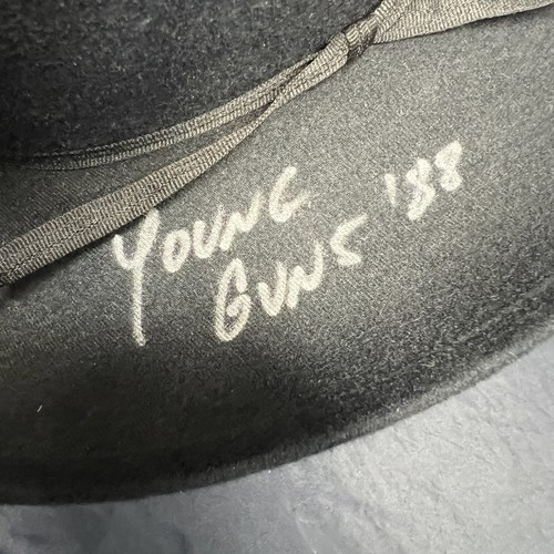 Charlie Sheen Autographed Young Guns Cowboy Hat Signed Steiner CX - 第 4/5 張圖片