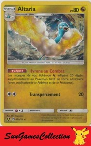 ???? Carte Pokemon Altaria Holo 40a/70 SL7.5 Majesté des Dragons Neuve VF ????