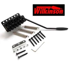 Wilkinson WOV02 Tremolo Bridge Black 6-Point 6-Screw Strat Style Guitar Parts
