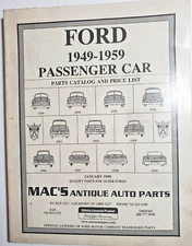 Vintage 1949-1959 Ford Passenger Car Parts Catalog /MAC's Antique Auto Parts 98
