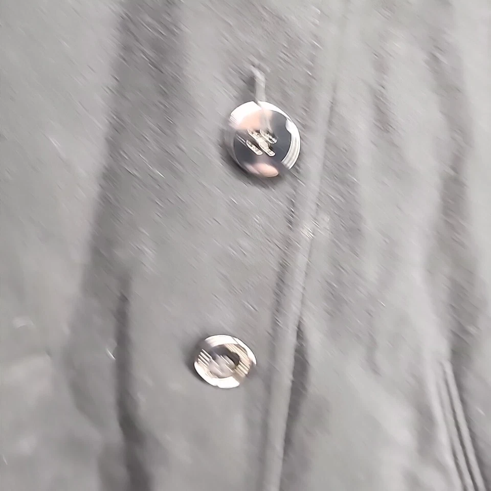 Abrigo chal Kenneth Cole New York para mujer mezcla de lana forrado con capucha talla S Foto 3 de 4