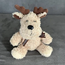 Hershey's Chocolate Moose Plush Stuffed Animal 6" By Galerie Toy Brown Bow 