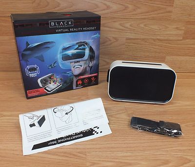 Black Series Smartphone 360 Degree Virtual Reality Headset w/ Head Strap *READ* 