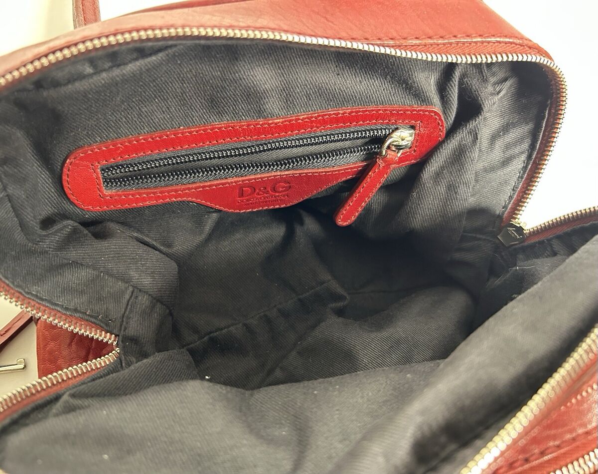 Dolce Gabbana Lily Leather Travel Bag Doctor Zippers Red | eBay Dolce Gabbana Lily Leather Travel Bag Doctor Zippers Red | eBay