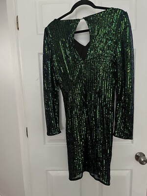 Mardi Gras Green Sequin Dress | eBay