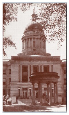 Cortland County Court House Mural at Bank Lobby in Cortland NY c1969 Postcard