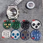 42mm Brushed Watch Case Bracelet Fit Japan VK63 Sapphire (case+strap+dial+hand)