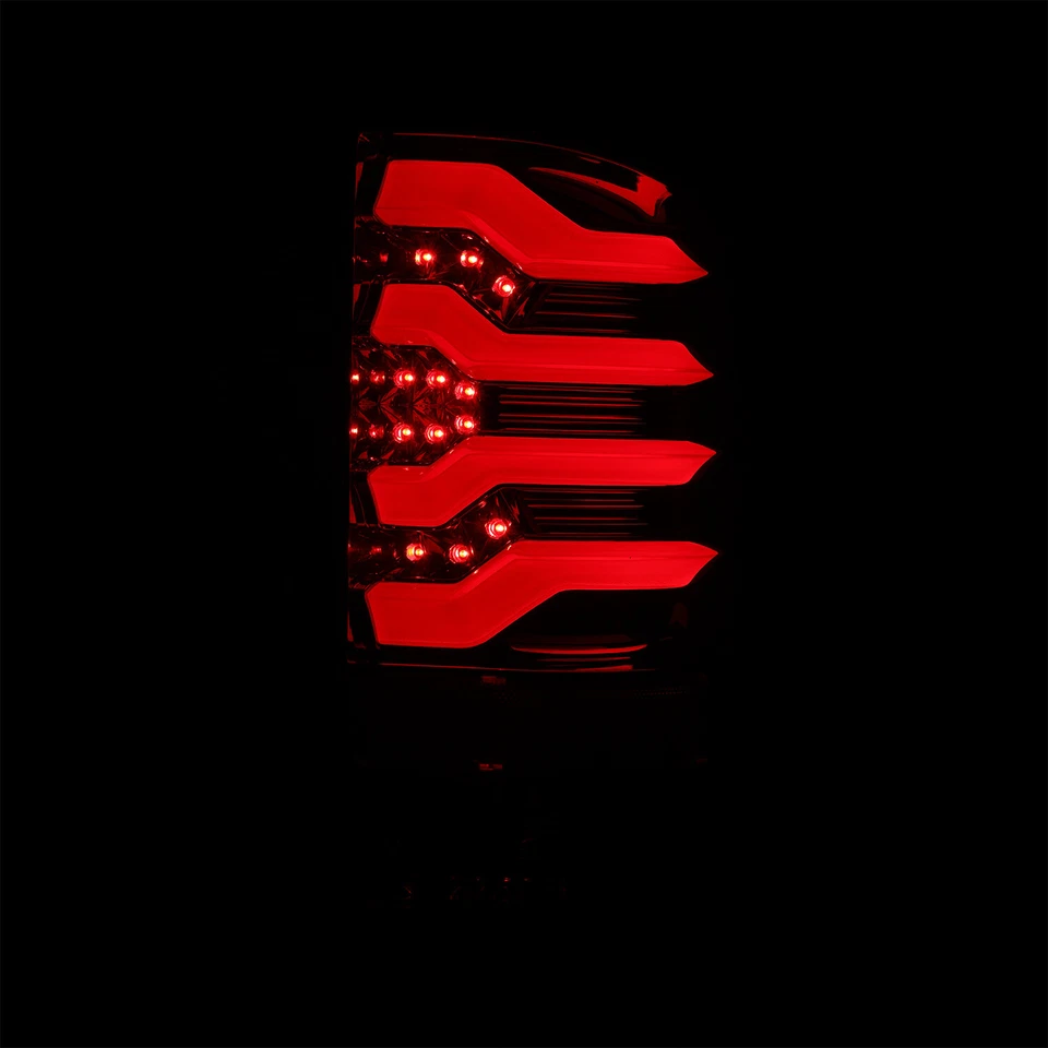 Fit 14-18 GMC Sierra 1500/2500HD/3500HD PRO-Series LED Tail Lights Red Smoke - Image 4 of 4