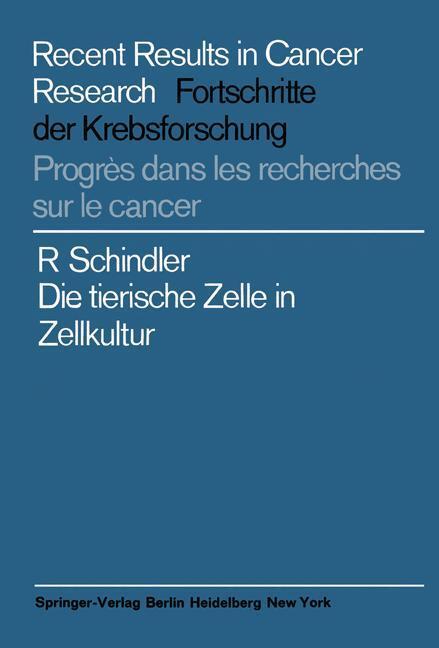 Die Tierische Zelle In Zellkultur | Buch | 9783642863837