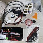 Red Led Car Fiber Optic Neon El Wire Strip Interior/exterior Light Kit App