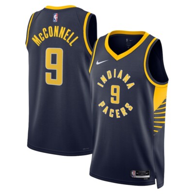 Indiana Pacers McConnell #9 Nike Navy NBA Swingman Jersey Icon Edition 
