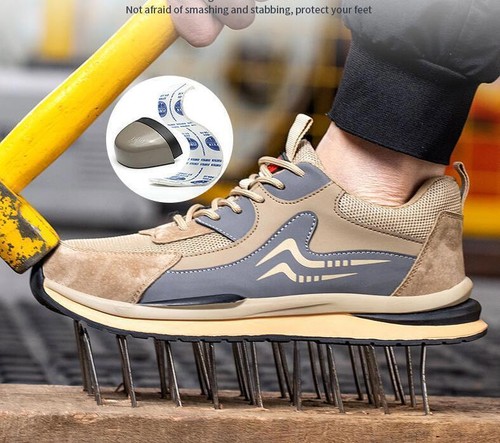 Scarpe antinfortunistiche uomo donna leggere punta acciaio stivali da lavoro scarpe da ginnastica nuove - Foto 1 di 31