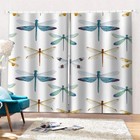 slender and beautiful dragonfly Printing 3D Blockout Curtains Fabric Window