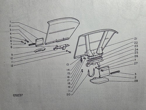 Weißer Oliver Cockshutt 1265 1270 Traktor Teilehandbuch 433 205 6/74 +10/74 +7/75 - Bild 12 von 24