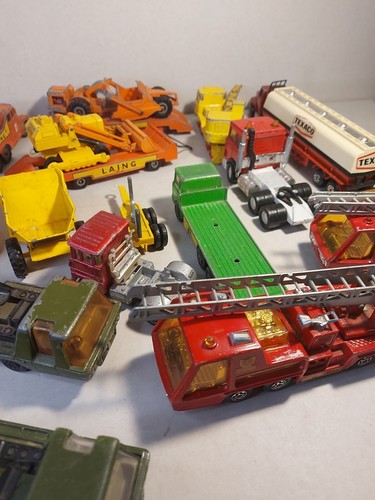 Matchbox Lesney SUPER KINGS Lorrys & trucks x18 vintage diecast playworn Laing - Picture 18 of 24