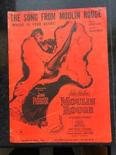 The Song From Moulin Rouge Where Is Your Heart 1953 Vintage Sheet Music