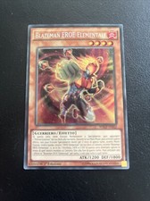 YU GI OH CARTA BLAZEMAN EROE ELEMENTALE RARA SEGRETA WSUP-IT032 1ED LOTTO DECK