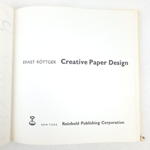 Creative Paper Design, Ernst Rottger; HC/DJ Reinhold 1st/3rd 1963 Scarce - Picture 3 of 11