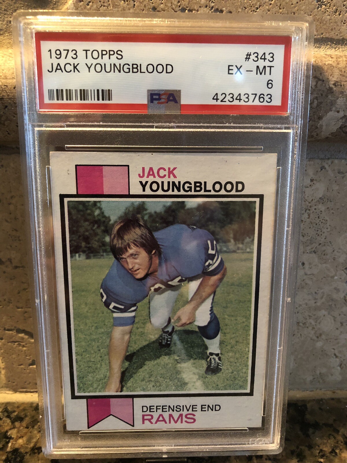 1973 Topps Jack Youngblood Rookie PSA 6