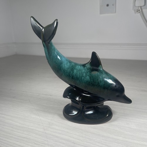 Blue Mountain Pottery Canada Dolphin Figurine Sculpture 8” Inch Vintage Ornament - Picture 2 of 5