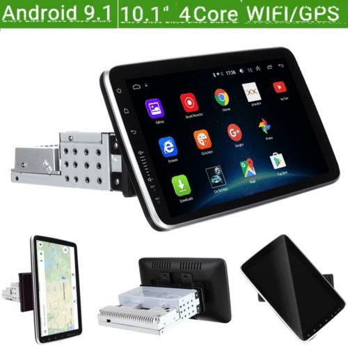 10" Rotatable Screen 1 Din Android 9.1 Car Stereo Radio GPS Player BT WIFI 1+16G - Foto 2 di 12