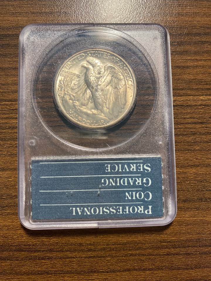 1946D Walking Liberty Silver Half 50C PCGS MS 65 Walker RATTLER OLD