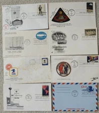 Official US First Day of Issue Envelopes, Lot of 8, some rare, all GC