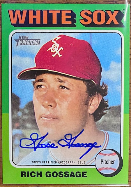 2024 Topps Heritage Real One Auto Rich "Goose" Gossage - ROA-RG - Hall of Fame
