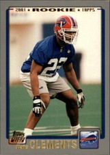 2001 Topps #341 Nate Clements RC - NM-MT