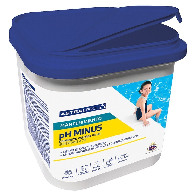Regulador pH Minor sólido AstralPool 5 KG - minorador de pH sólido granulado